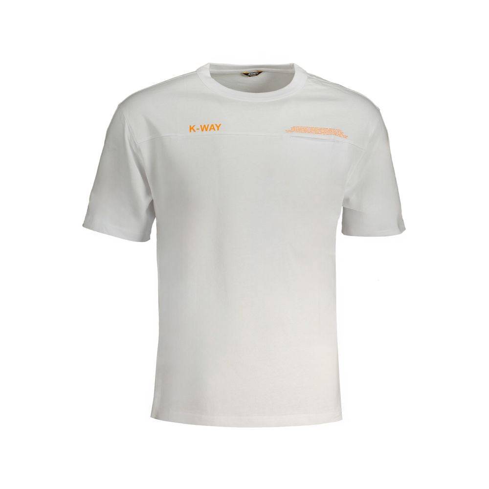 Camiseta de algodón blanca K-WAY