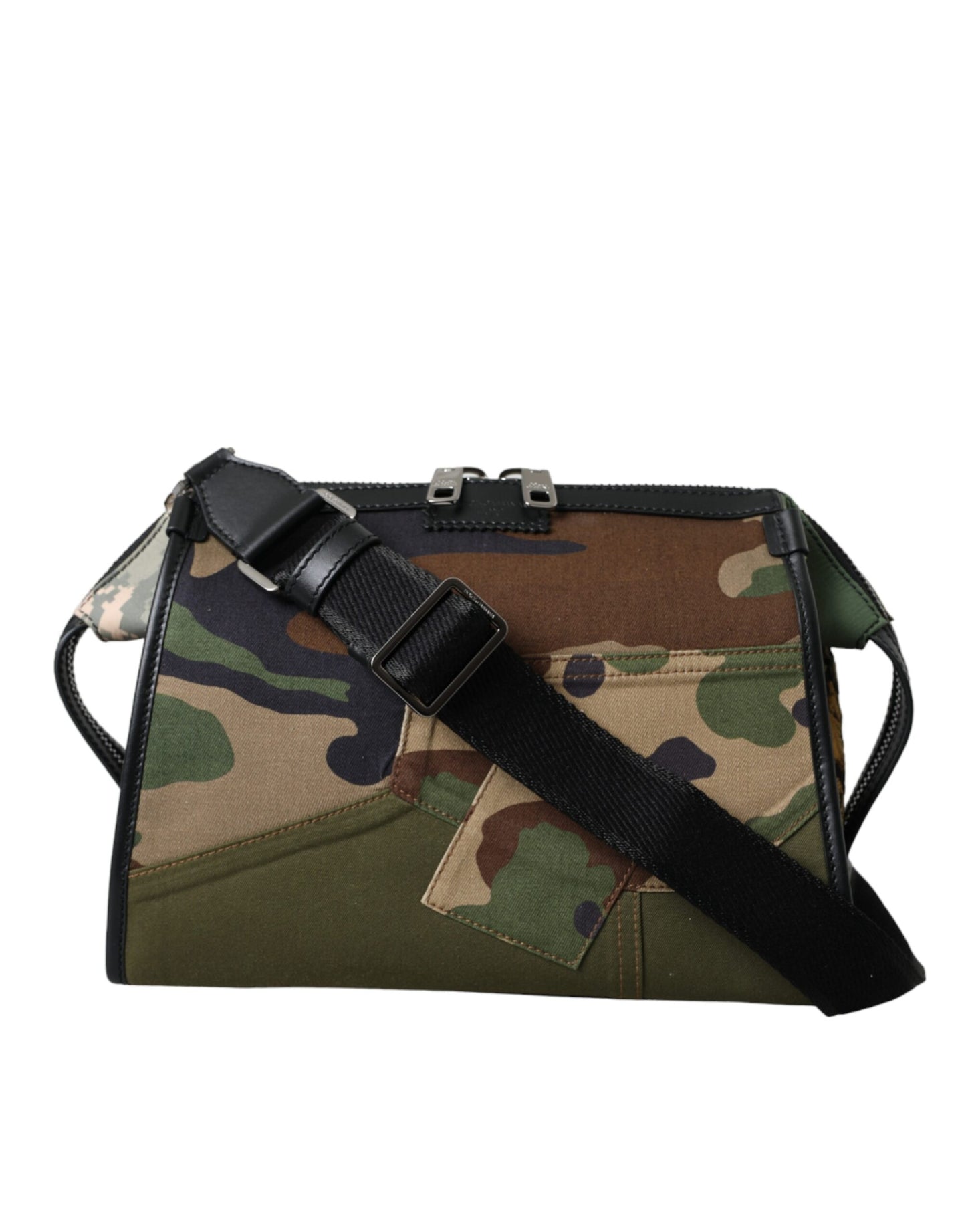 Bolso bandolera con parches de camuflaje multicolor de Dolce &amp; Gabbana