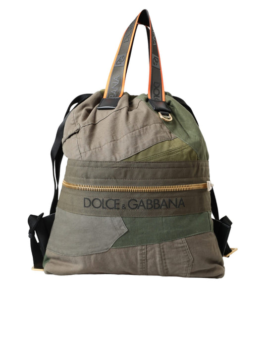 Mochila Dolce &amp; Gabbana con parches en verde militar