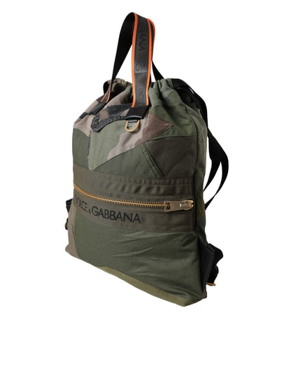 Mochila Dolce &amp; Gabbana con parches en verde militar