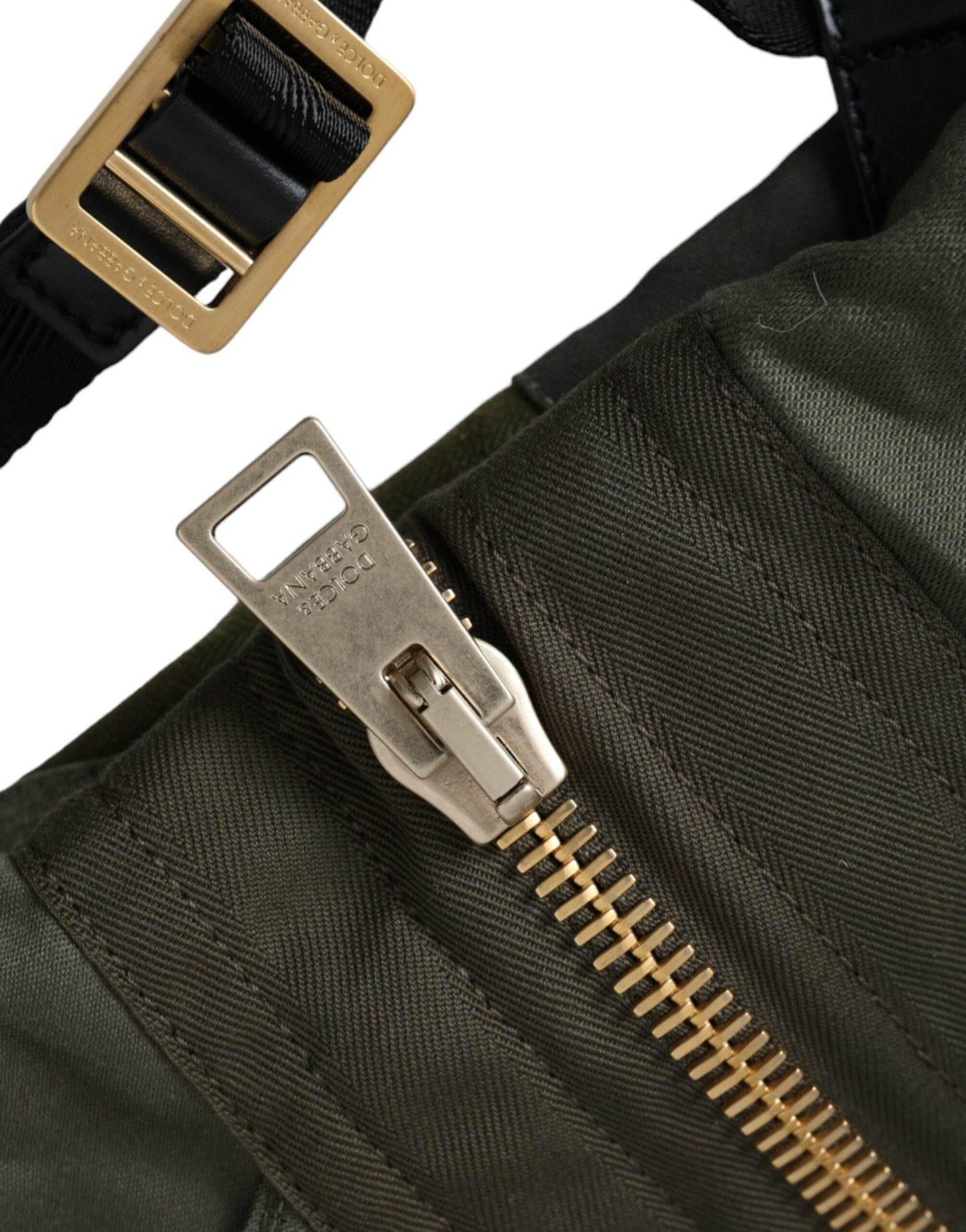 Mochila Dolce &amp; Gabbana con parches en verde militar