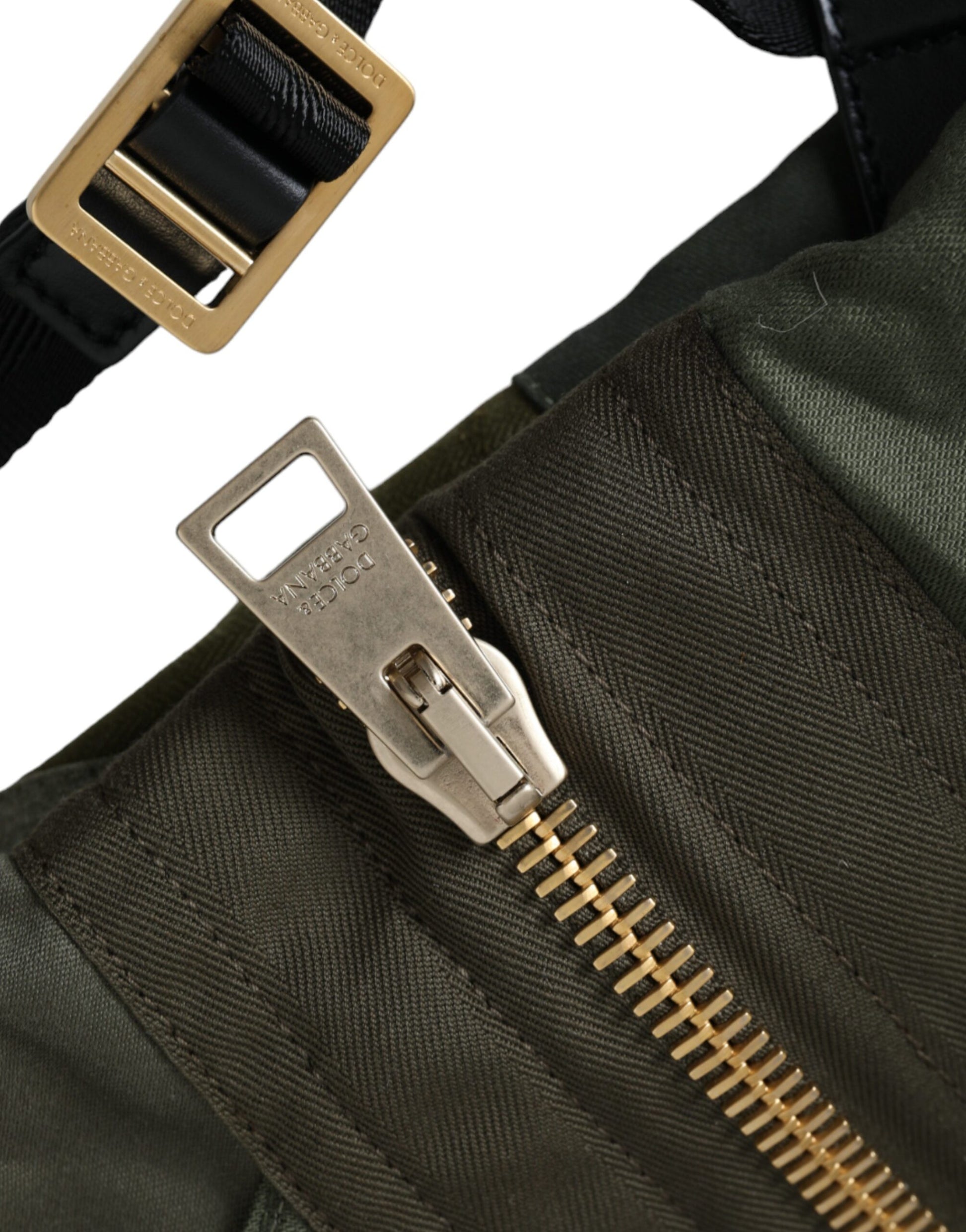 Mochila Dolce &amp; Gabbana con parches en verde militar