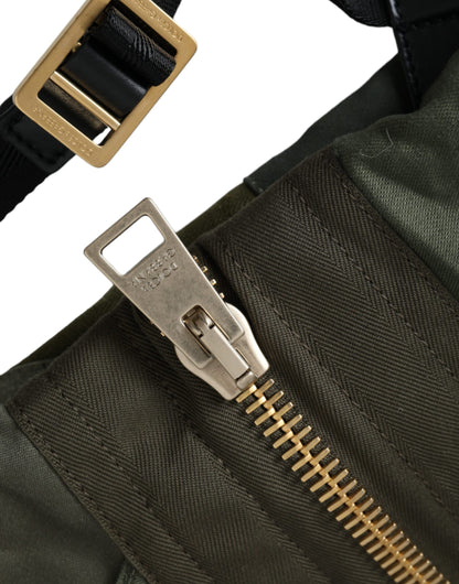 Mochila Dolce &amp; Gabbana con parches en verde militar