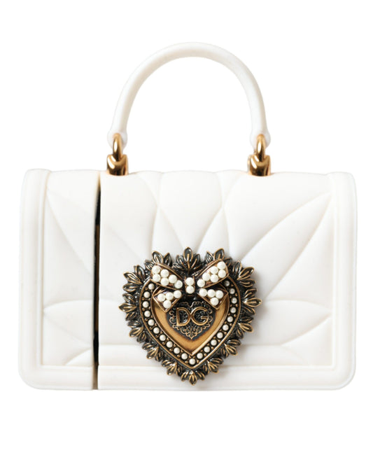 Funda de silicona blanca con forma de corazón Devotion de Dolce &amp; Gabbana para Airpods