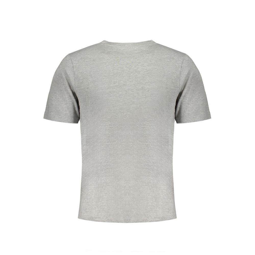 Camiseta de algodón gris Kappa