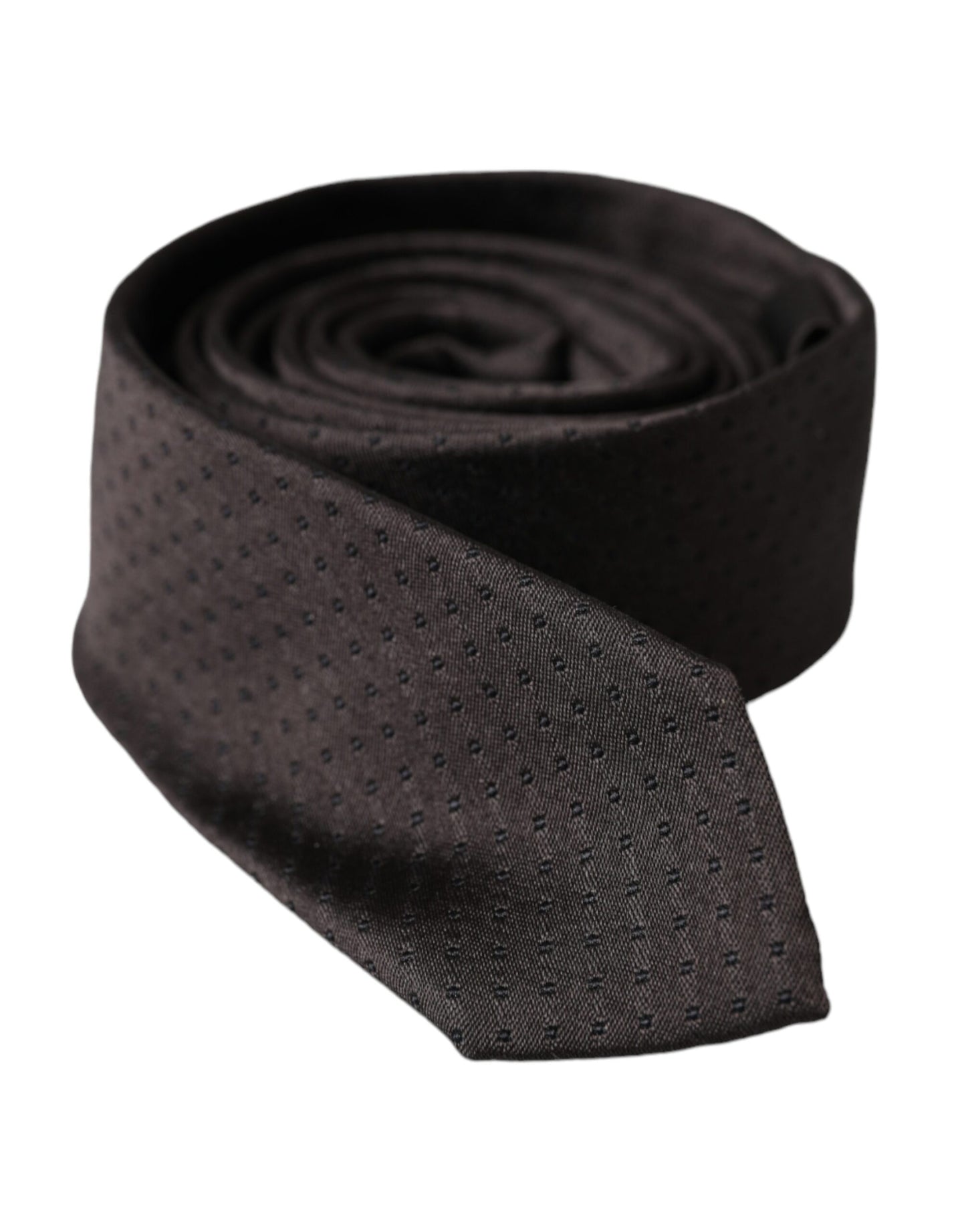 Corbata ajustable de seda estampada negra para hombre de Dolce &amp; Gabbana