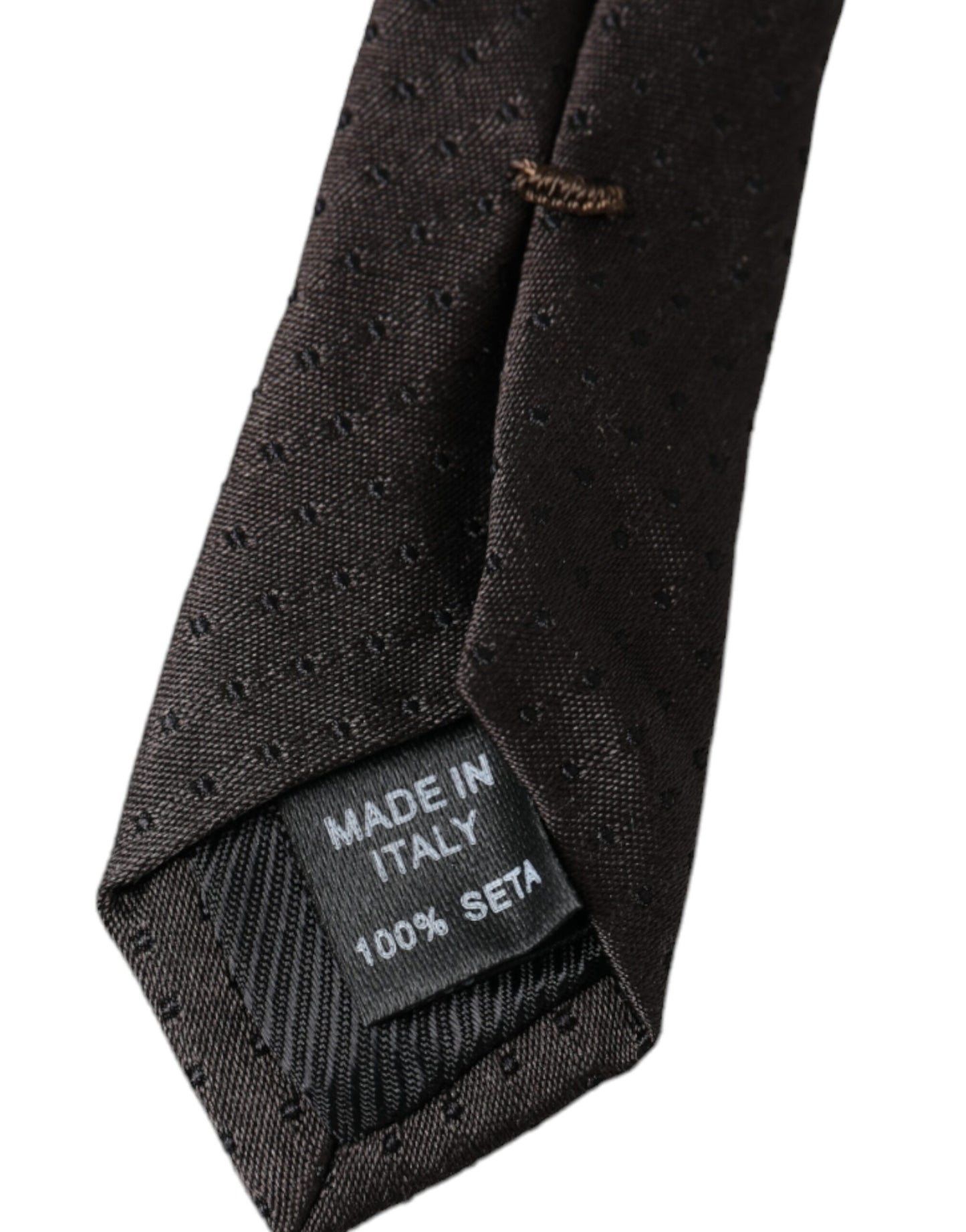 Corbata ajustable de seda estampada negra para hombre de Dolce &amp; Gabbana