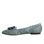 Bailarinas planas con cristales y encaje azul de Dolce &amp; Gabbana