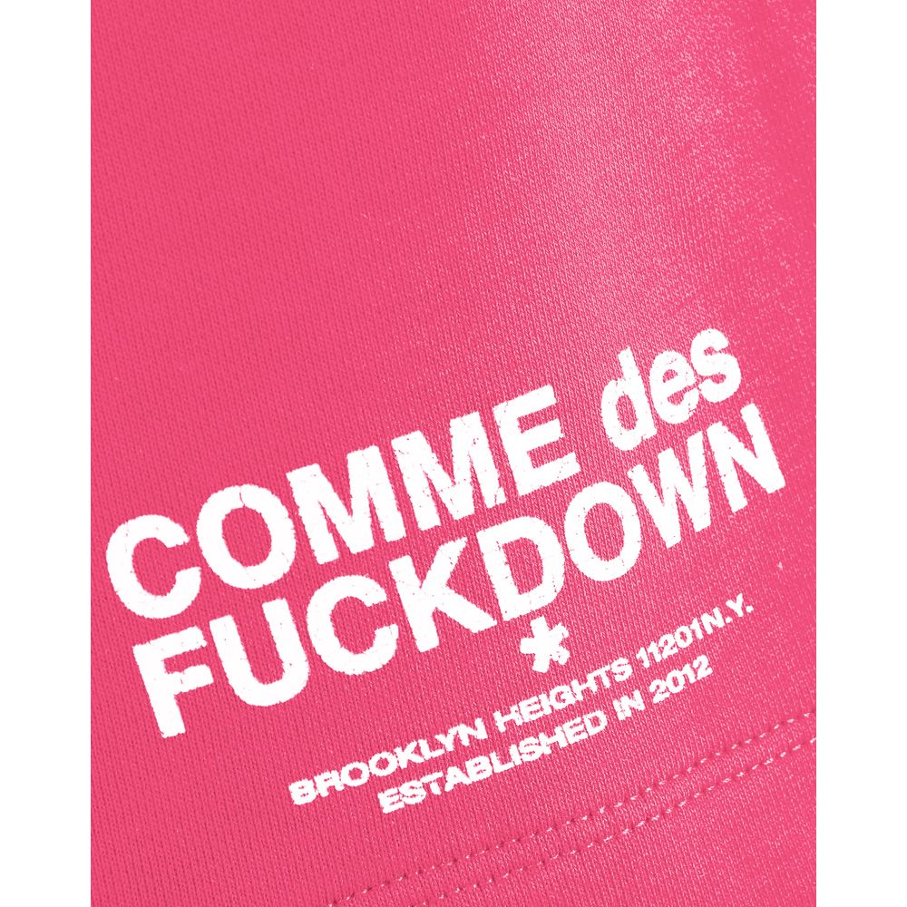 Pantalón corto de algodón rosa Comme Des Fuckdown