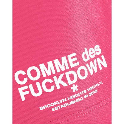 Pantalón corto de algodón rosa Comme Des Fuckdown