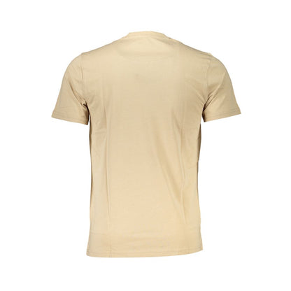 Camiseta de algodón beige Harmont &amp; Blaine