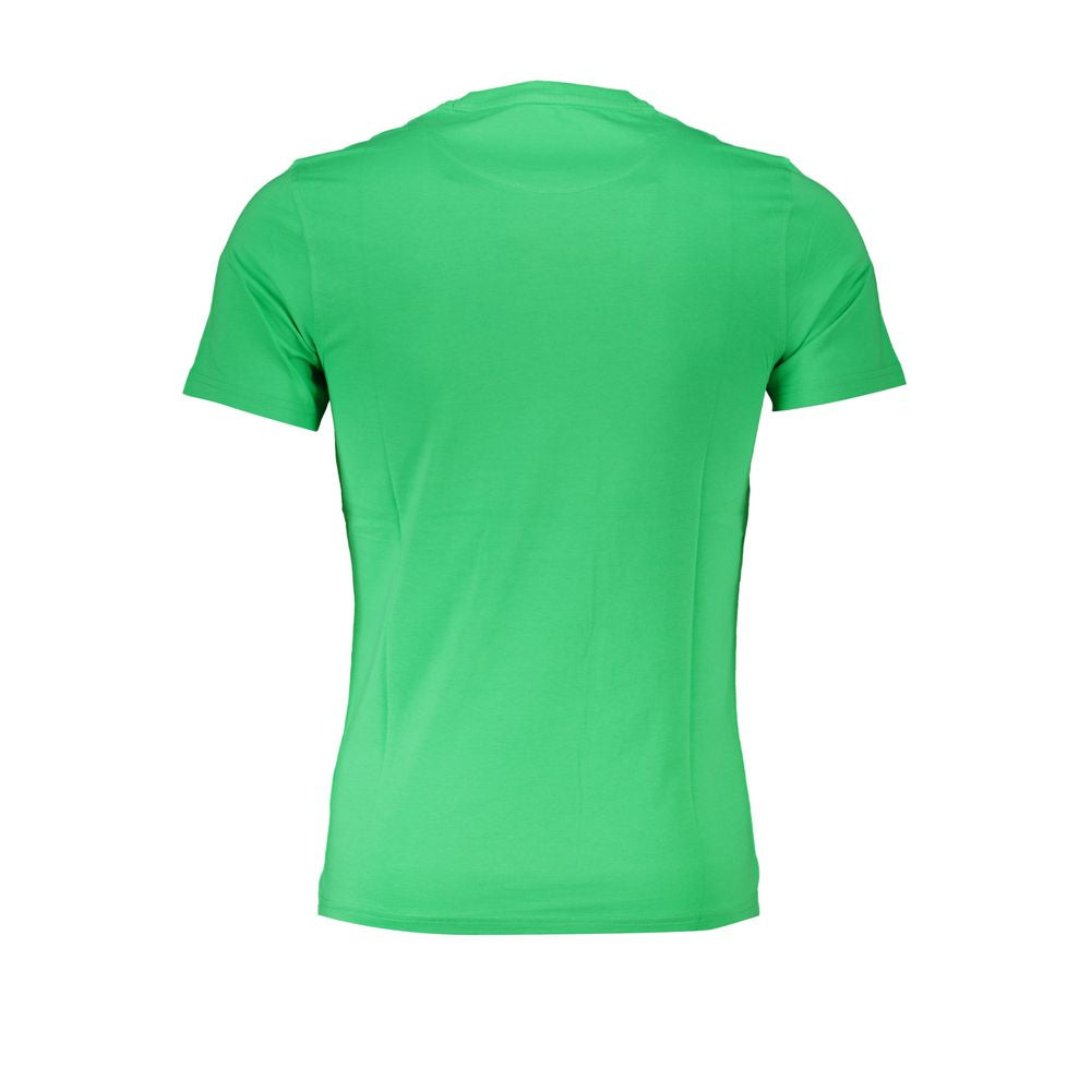 Camiseta de algodón verde Harmont &amp; Blaine