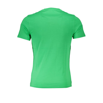 Camiseta de algodón verde Harmont &amp; Blaine