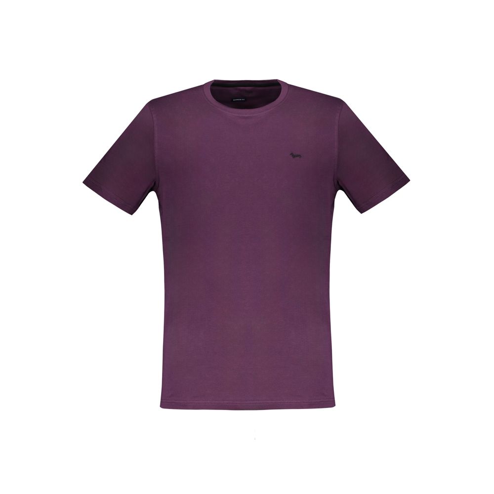 Camiseta de algodón violeta de Harmont &amp; Blaine