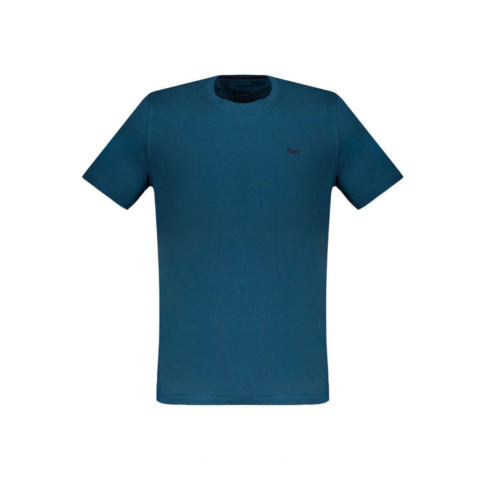 Camiseta de algodón azul de Harmont &amp; Blaine