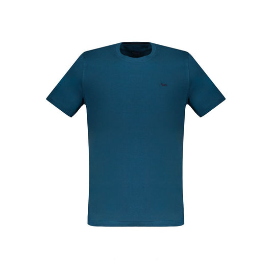 Camiseta de algodón azul de Harmont &amp; Blaine