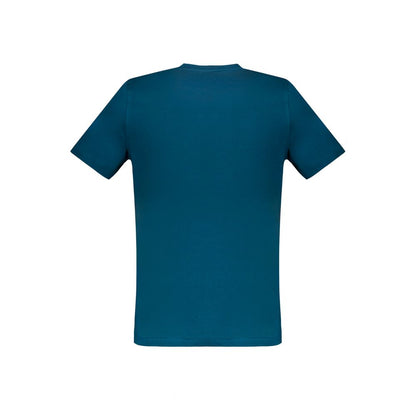 Camiseta de algodón azul de Harmont &amp; Blaine