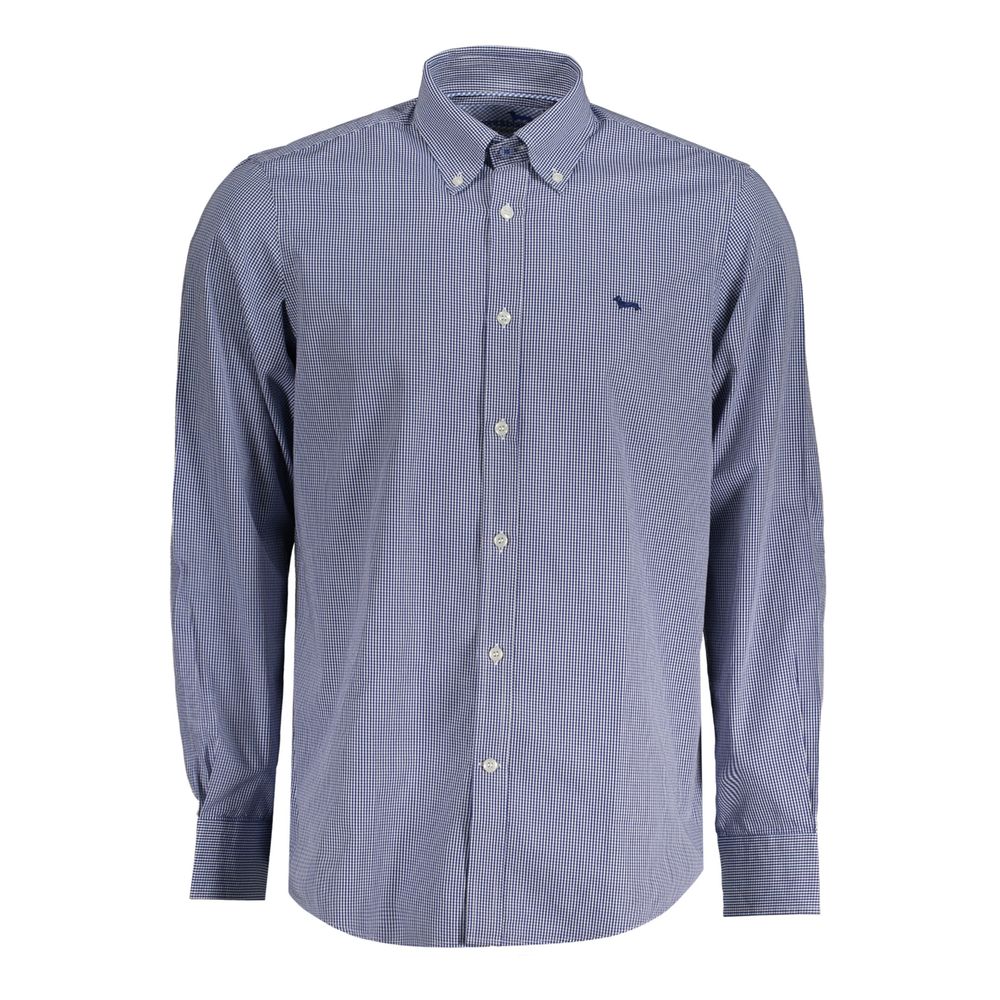 Camisa de algodón azul Harmont &amp; Blaine