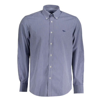 Camisa de algodón azul Harmont &amp; Blaine