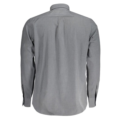 Camisa de algodón azul Harmont &amp; Blaine