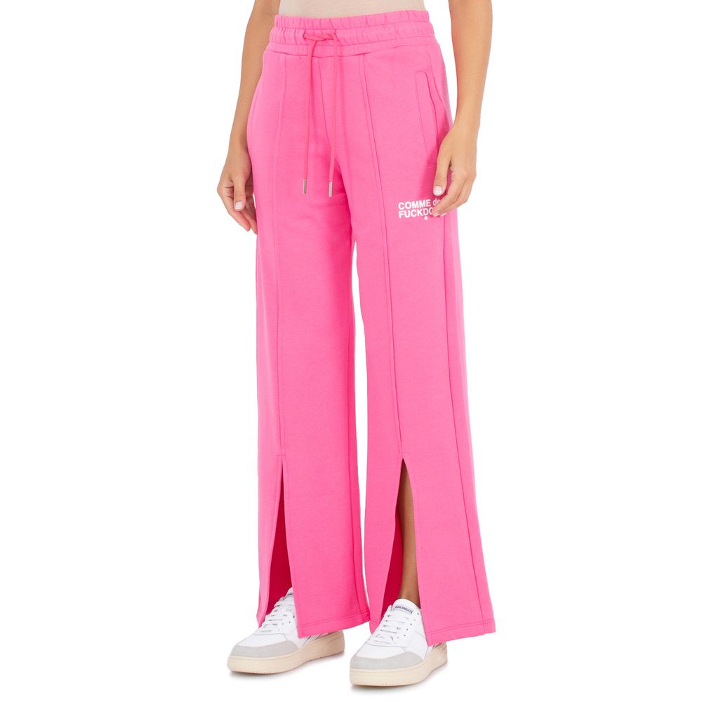Vaqueros y pantalón de algodón rosa de Comme Des Fuckdown