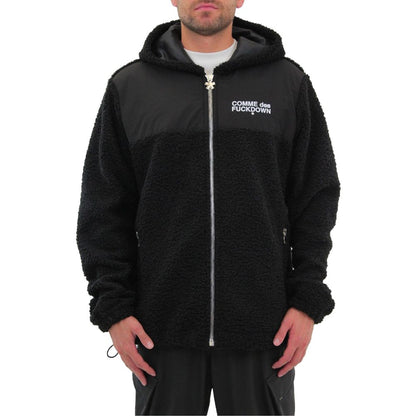 Chaqueta de poliéster negra Comme Des Fuckdown