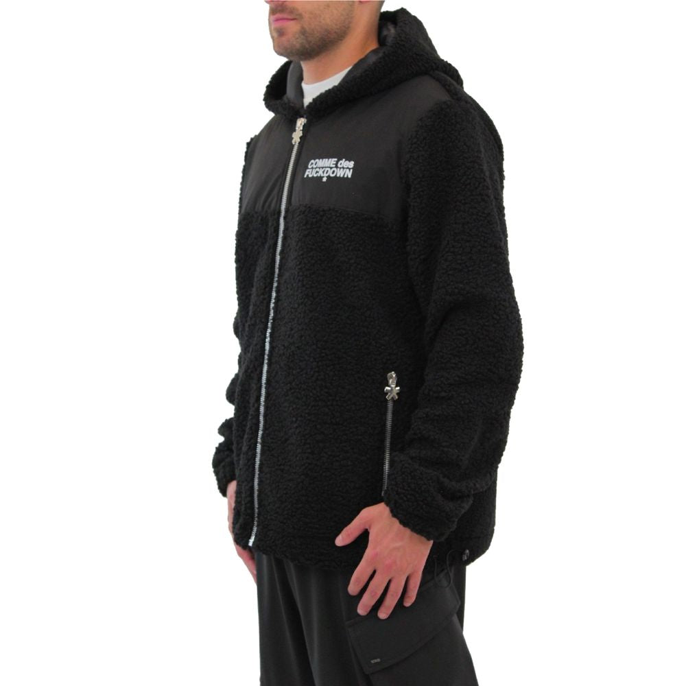 Chaqueta de poliéster negra Comme Des Fuckdown