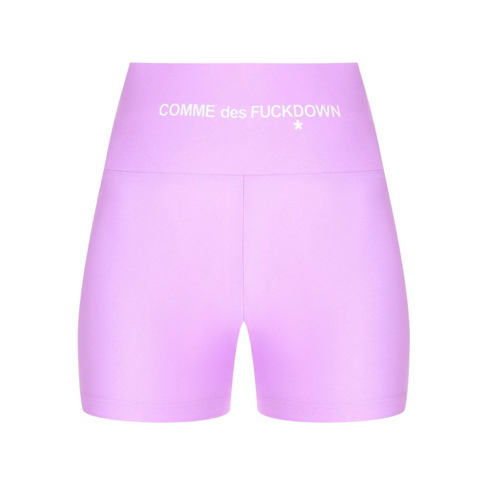 Pantalón corto de poliéster morado Comme Des Fuckdown