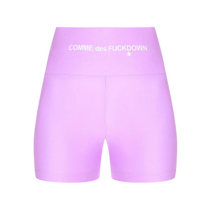 Pantalón corto de poliéster morado Comme Des Fuckdown