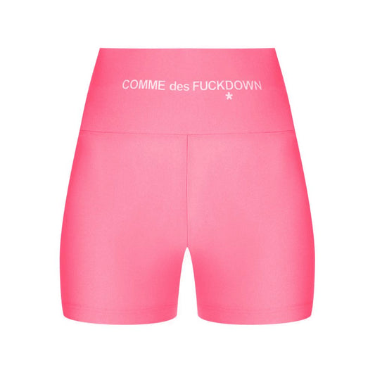 Pantalón corto de poliéster rosa Comme Des Fuckdown