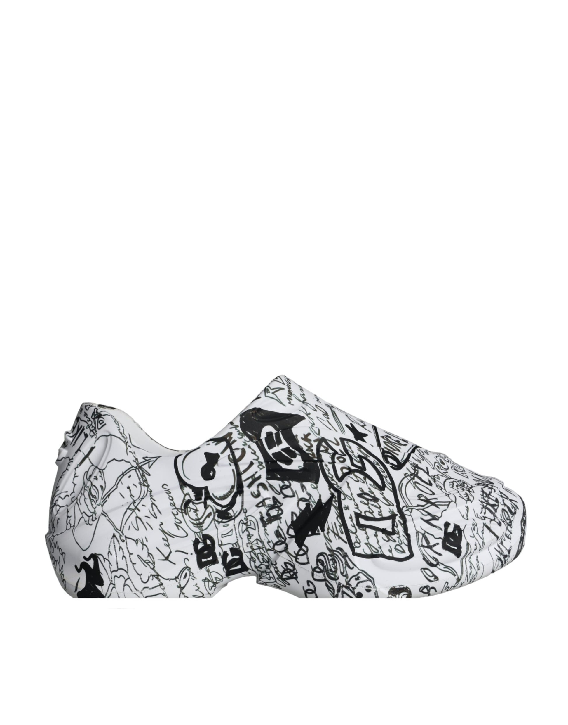 Zapatillas Daymaster con grafiti en blanco y negro de Dolce &amp; Gabbana