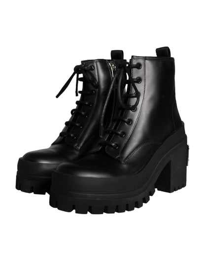 Botas de trekking con cordones negras de Dolce &amp; Gabbana para hombre