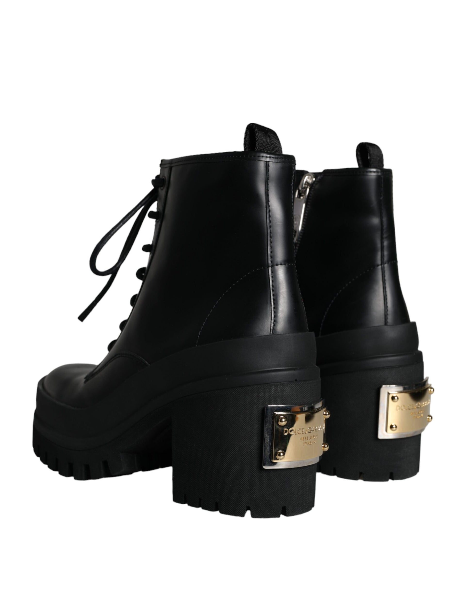 Botas de trekking con cordones negras de Dolce &amp; Gabbana para hombre