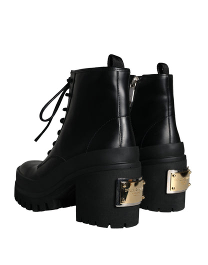 Botas de trekking con cordones negras de Dolce &amp; Gabbana para hombre