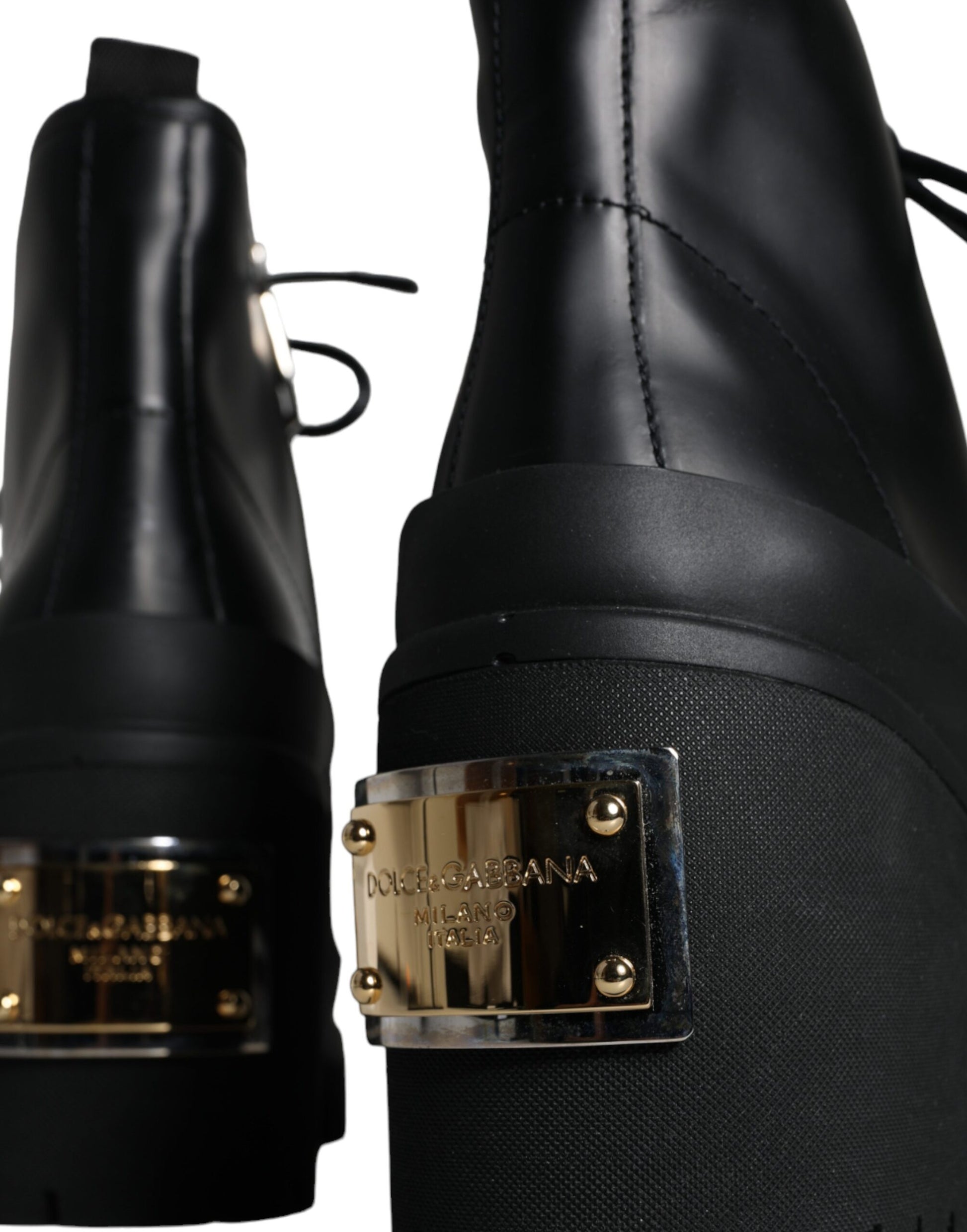 Botas de trekking con cordones negras de Dolce &amp; Gabbana para hombre