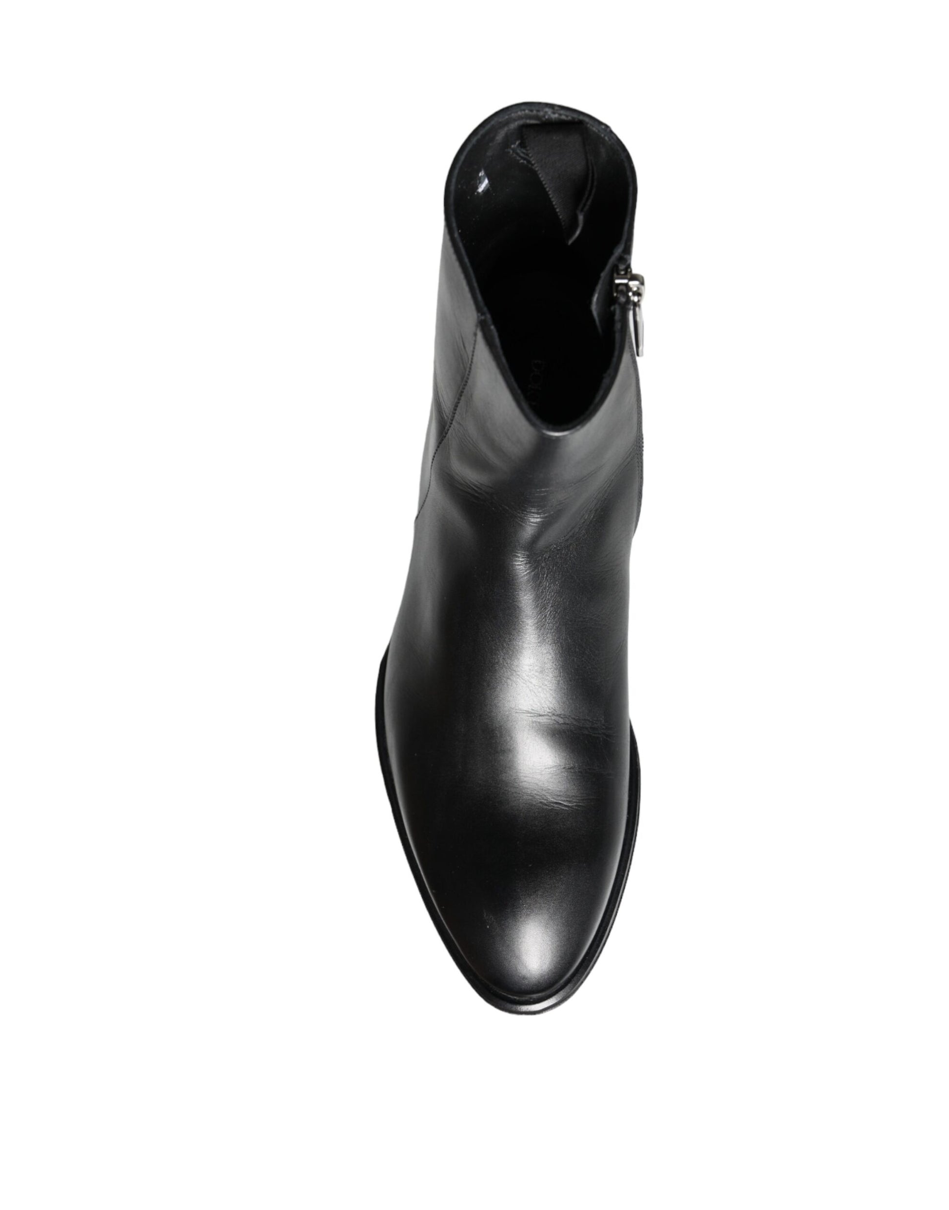 Botines de piel de becerro negros para hombre de Dolce &amp; Gabbana Zapatos para hombre