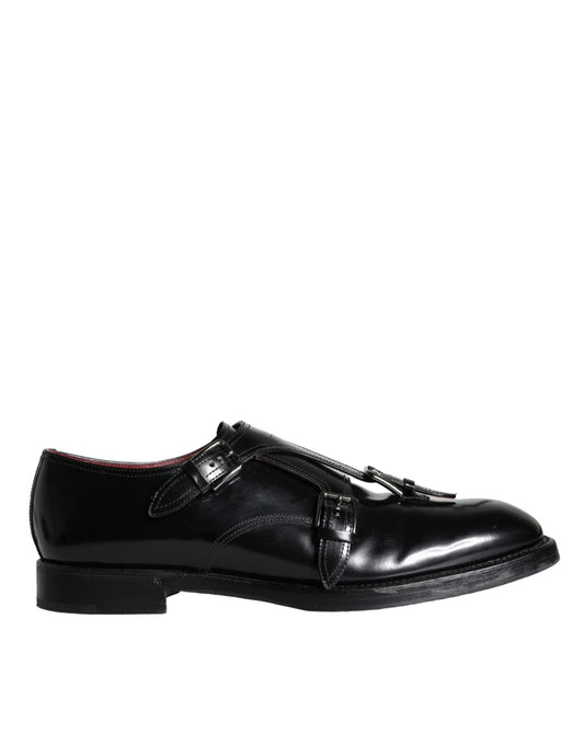 Zapatos de vestir formales para hombre de piel de becerro negra de Dolce &amp; Gabbana