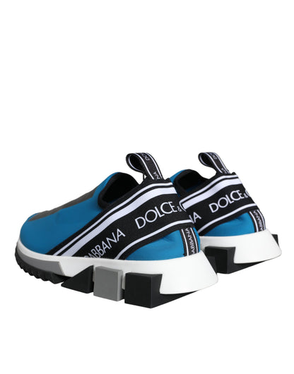 Zapatillas deportivas de caña baja Sorrento con logotipo azul de Dolce &amp; Gabbana para hombre