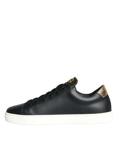 Zapatillas deportivas negras Portofino Sacred Heart de Dolce &amp; Gabbana