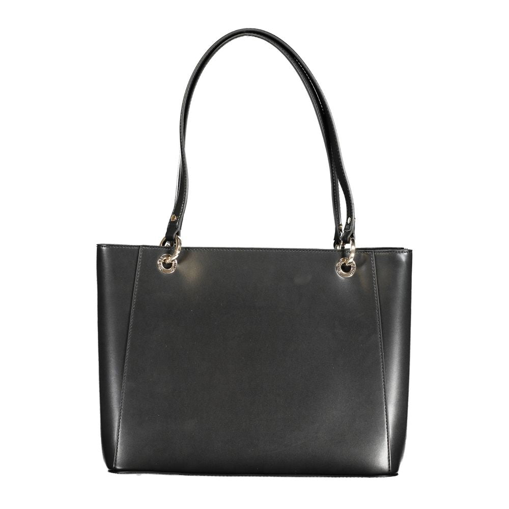 Bolso de mano de polietileno negro Guess Jeans