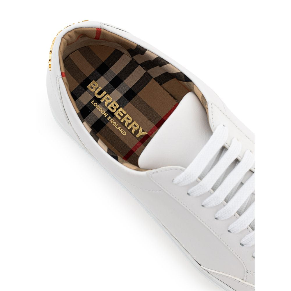 Zapatillas de piel blanca de Burberry