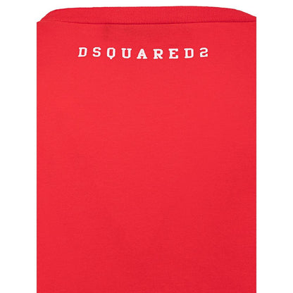 Camiseta de algodón roja Dsquared²