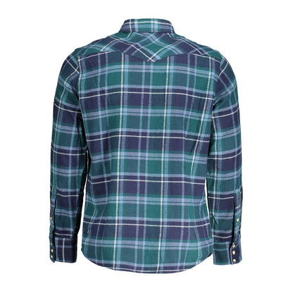 Camisa de algodón verde Wrangler