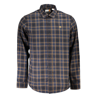 Camisa de algodón azul Timberland