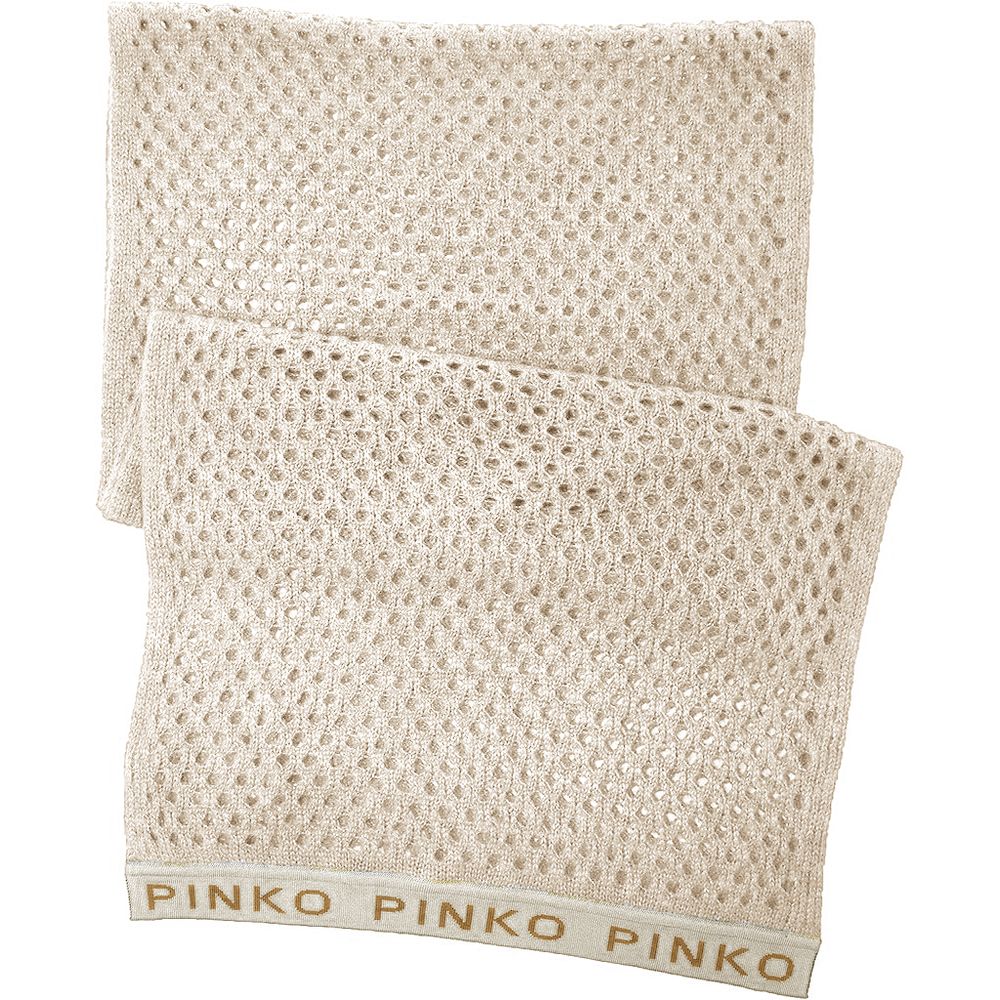 Bufanda acrílica beige de PINKO