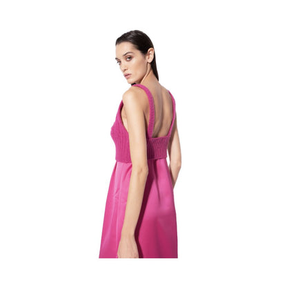 Vestido de poliéster fucsia PINKO