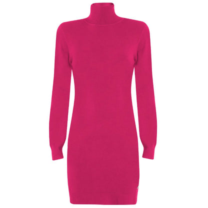 Yes Zee Vestido de viscosa fucsia