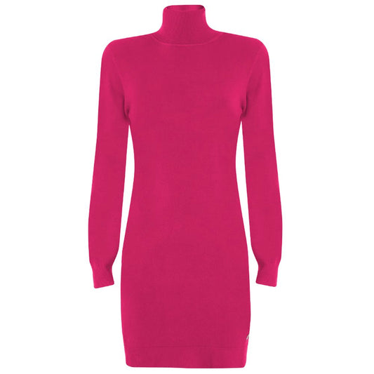 Yes Zee Vestido de viscosa fucsia