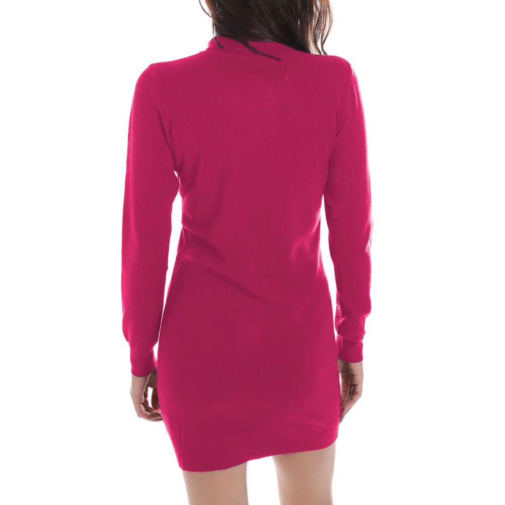 Yes Zee Vestido de viscosa fucsia