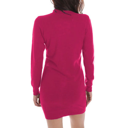 Yes Zee Vestido de viscosa fucsia